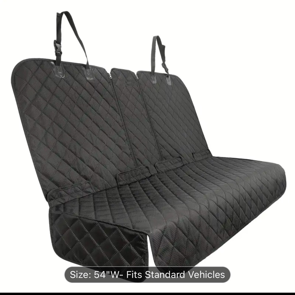 Back Seat Cover 60/40 Split Bench For Cars, Trucks, SUVs - 900D Waterproof Easy